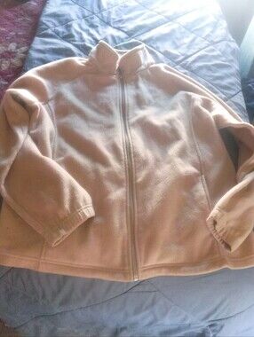 Blair Tan Fleece Zip-Front Jacket - Beige